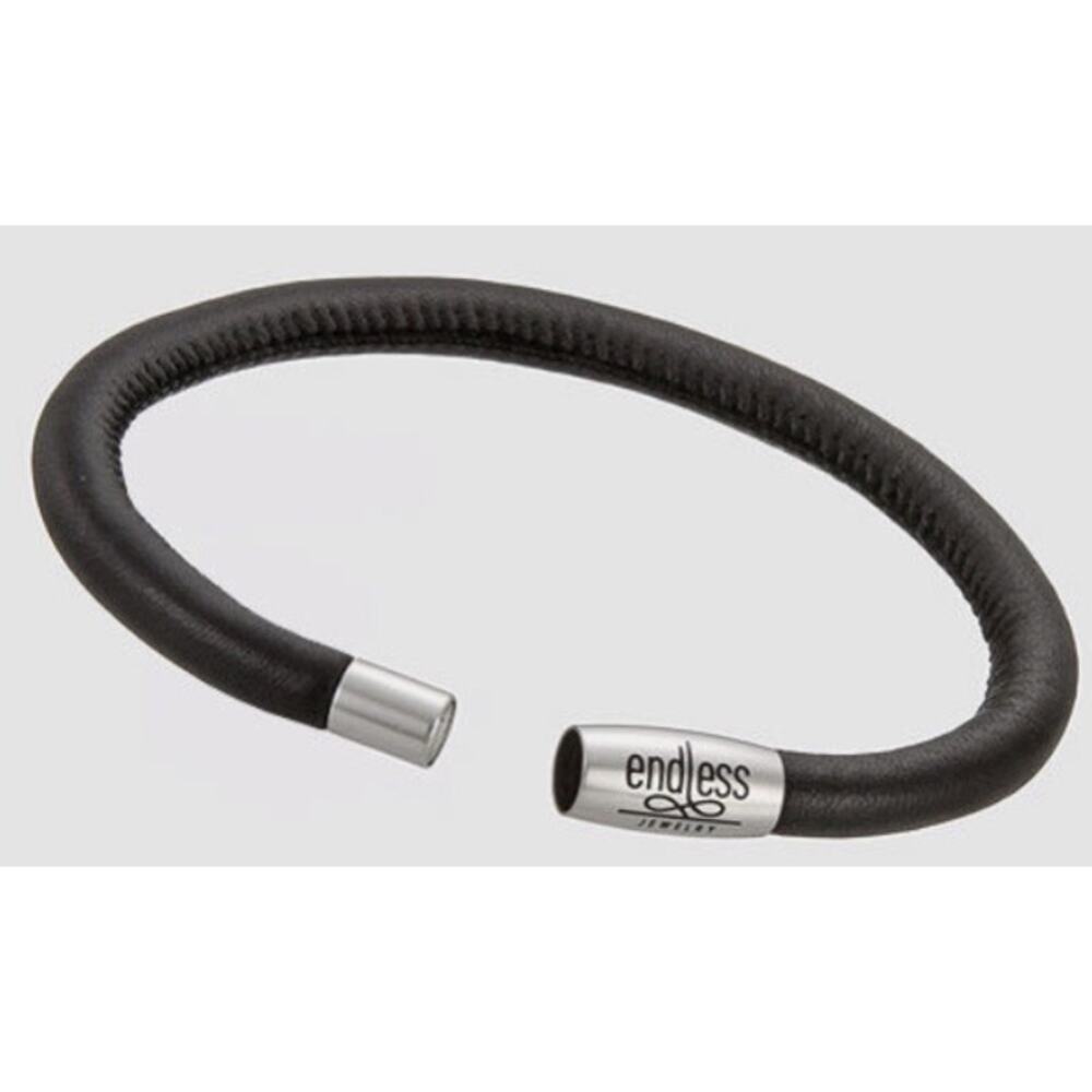 NWT Endless Jewelry Collection Black Leather Bracelet
